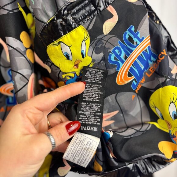 Limited Edition Space Jam x Members Only Shiny Puffer Jacket - Picture 6 of 9